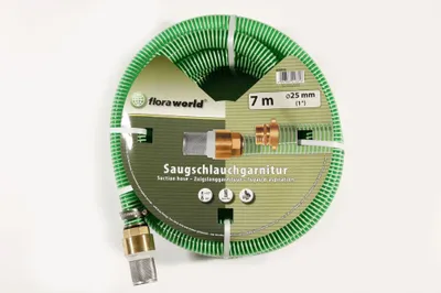 Produktbild von Floraworld Saugschlauchgarnitur Ø 25 mm, 7 m