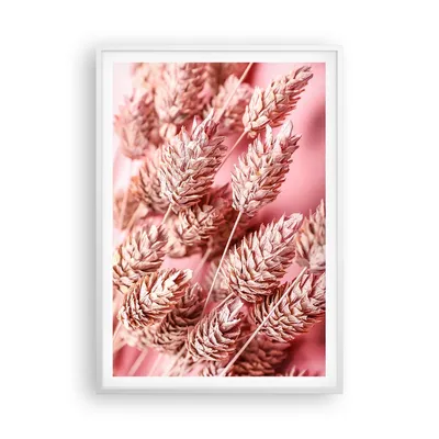 Produktbild von Gerahmtes Poster - Weißer Rahmen - Klinge Gras getrocknet - 70x100 cm - Wand Bild - Wanddeko - Wandbilder - Kunstposter - Wandposter - Bilderrahmen - Bilder - Kunstdruck - P2WPA70x100-5120