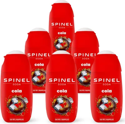 Produktbild von Spinel Soda Cola Sirup  65ml, 6 Stück Pack für SodaStream Wassersprudler