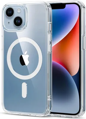 Produktbild von Schutzhülle für iPhone 14 kompatibel mit MagSafe – Transparente Silikon Handyhülle
