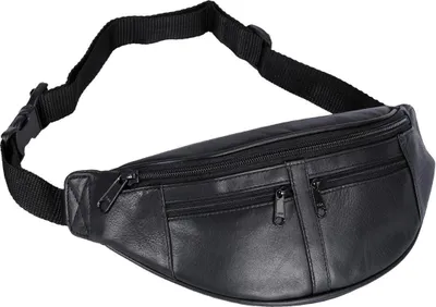 Produktbild von schwarze Rindledergürteltasche Bauchtasche