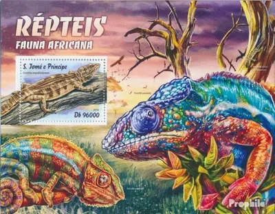 Produktbild von Briefmarken Sao Tome e Principe 2016 Mi Block 1193 (kompl. Ausgabe) postfrisch Reptilien