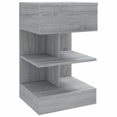 Obrázek produktu pro vidaXL Noční stolek Grey Sonoma 40x35x65 cm výrobek ze dřeva