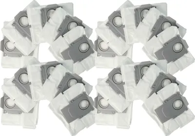Produktbild von vhbw 20x Staubbeutel kompatibel mit Roborock Q5, G10S, G10PRO, Q7, Q7+, Q5+, S7 MaxV, Q7max+, S7 maxV Ultra Saugroboter - Beutel für die Absaugstation