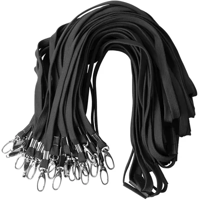 Produktbild von Set mit 25 Schnellverschlussschnüren, 45 cm lang, schwarz