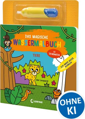 Produktbild von Das magische Wassermalbuch - Tiere