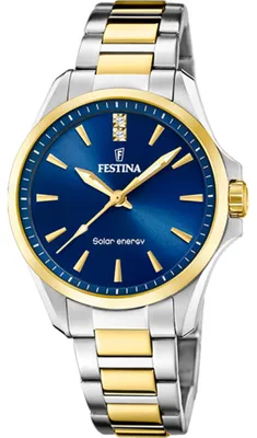 Produktbild von Festina Armbanduhr Damen Luxus Edelstahl Uhr silber gold UF20655/4