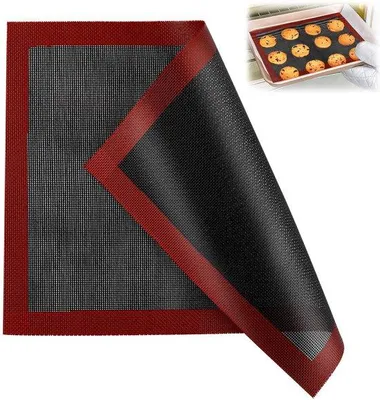 Zdjęcie produktu dla Silikonowa mata do pieczenia, 40 x 30 cm, nieprzywierająca, wielokrotnego użytku