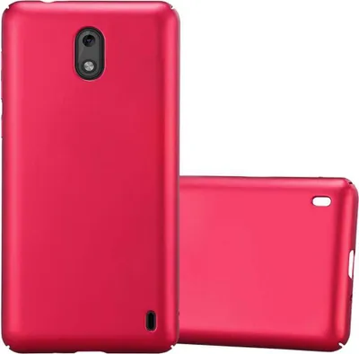 Obrázek produktu pro Cadorabo pouzdro pro Nokia 2 2017 Ochranný kryt v červeném tvrdém pouzdře Pouzdro na mobilní telefon Kryt pouzdro