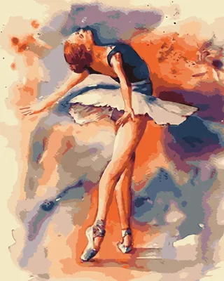Produktbild von Malen nach Zahlen, 40 x 50 cm, Motiv: Ballerina