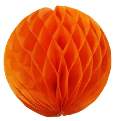 20 Papierlampions, 20 cm, orange, für Hochzeit, Taufe, Party