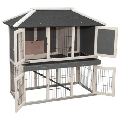 Produktbild von Kerbl Nagerstall Villa 118x68x118 cm Holz Lasiert