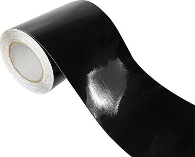 Produktbild von Klebefolie Möbel 20x100 cm - Schwarz Glanz - Möbelfolie mit Luftkanal-Kleber - Klebefolie selbstklebend für Küche, Möbel und Auto - Folie für Möbel