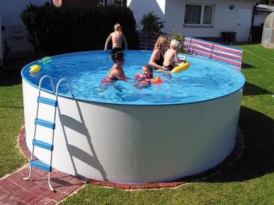 Produktbild von KWAD Steely Set 5,5 x 1,2m, Stahlwandbeckenset
