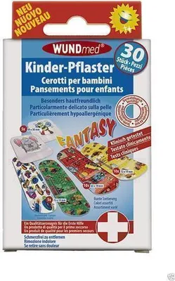Productafbeelding van WUNDmed® 03-014 WUNDmed® Pflaster Fantasy 03-014 bunt 1,9 x 6,3 cm, 30 St.