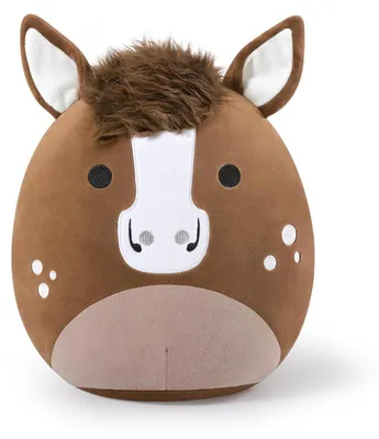 Produktbild von Plüschtier Pferd Kuscheltier Stofftier Kissen Braun 30cm