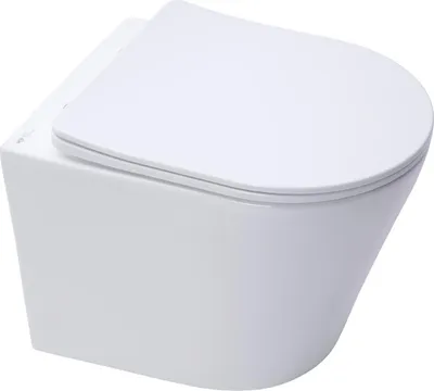 Produktbild von SAT LOFTY Wand-WC kurz 48cm mit SoftClose TakeOff WC-Sitz, weiß