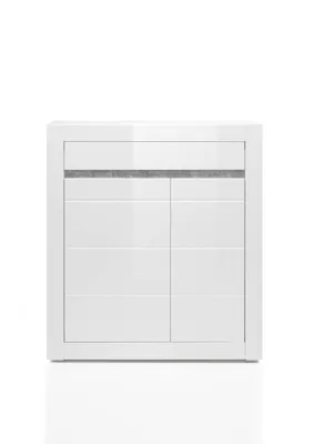 Produktbild von Kommode Carat Sideboard Highboard in weiß Hochglanz 100 cm