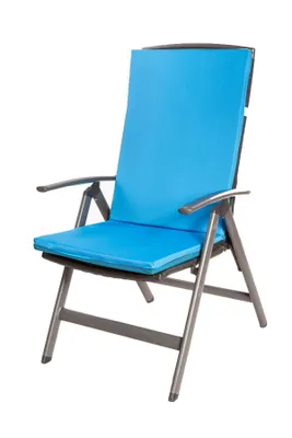 Obrázek produktu pro Polstr na židli 1 ks Polštářek 110x47x4cm modrý zahradní polštáře pro ratanový nábytek | polštář venkovní židle Sedák s vysokým opěradlem