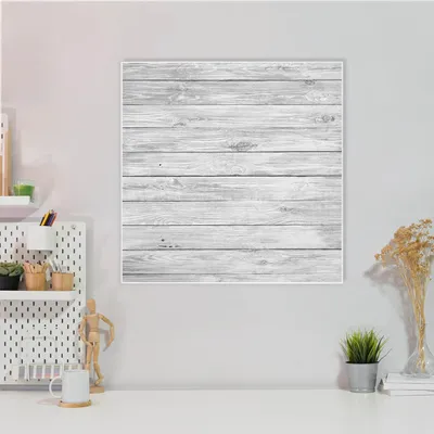 Produktbild von Design Stahlmagnettafel Quadratisch 50x50cm Weiß Gebeizt
