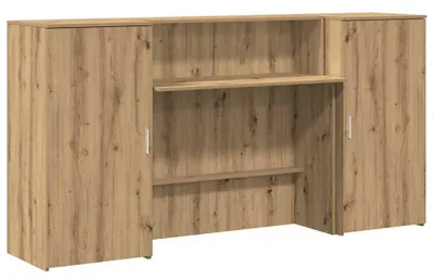 Immagine prodotto di vidaXL Banco reception rovere artigianale 200x50x103,5 cm materiale a base di legno