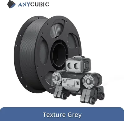 Image de Filament pour imprimante 3D - PLA 1,75 mm - Haute vitesse - FDM - 20 kg - Gris