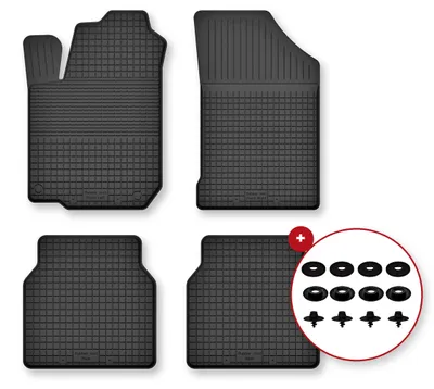 Immagine prodotto di Tappetini gomma vasca per Kia Soul I 2009-2013 Set 4 pezzi con clip