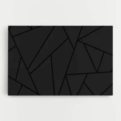 Produktbild von ARTHUB® Leinwandbild 80x120 cm, Grey Triangle | Wohnzimmerdekoration, Hängende Bilder, Wanddekoration, Heimdekoration, Abstrakte, Geometrische