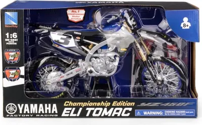 Produktbild von Modell des Motorrads Yamaha YZ450F Star Racing 2022 Eli Tomac 1:6