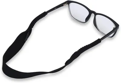 Produktbild von 5-teiliges Brillenband - Elastisches Band - Verstelbares Sportbrillenband - Elastischer Bandhalter - Brillenband - Schwimmaccessoire - Schwarz