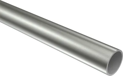 Produktbild von Interdeco Rundrohr / Metallrohr für Gardinenstangen 16 mm Ø Edelstahl-Optik, 100 cm