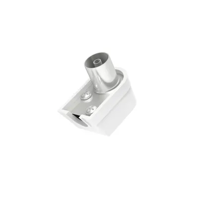 Produktbild von Hama 00205216, Koaxial, Männlich, 6 mm, 90°, Weiß, Karton mit Aufhänger