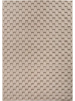 Immagine prodotto di Tappeto a pelo corto, tinta unita, adatto per soggiorno, camera da letto o cameretta, color beige, forma rettangolare, dimensioni 140x200 cm