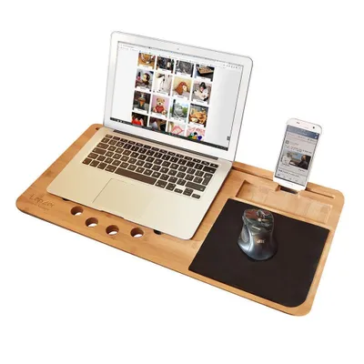 Produktbild von Bambus-Laptop-Knieständer - Mobile Desk