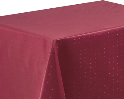 Produktbild von Tischdecke Punkte 130x300 Bordeaux eckig fleckenabweisend bügelfrei Tischwäsche Mitteldecke pflegeleicht