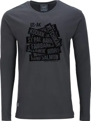 Produktbild von Übergrößen Longshirt Kodiak schwarz AHORN SPORTSWEAR Iron Grey 9XL
