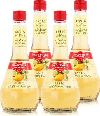 Produktbild von Mautner Essig mit Zitrone & Limette 0,5L - Essig aus Österreich (4er Pack)