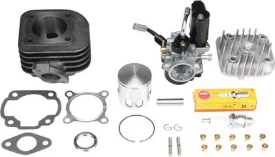 Produktbild von Tuningkit Sport 70ccmm Zylinder + 17,5mm Vergaser + Zündkerze für Minarelli liegend AC Motor
