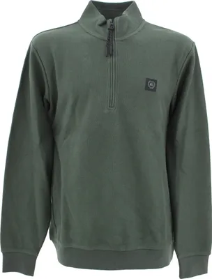 Produktbild von 33316 Lerros, ,  Herren Troyer Pullover Pulli Sweater Mock Zip, feiner Jaquardstrick, jägergrün, M