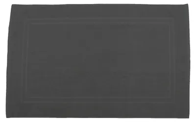 Produktbild von Julie Julsen® Badvorleger Duschvorleger Doppel Rahmen Anthrazit,50 x 40 cm