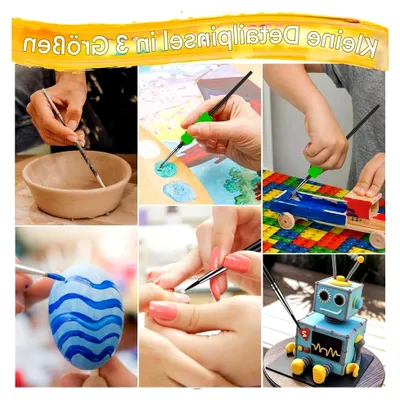 Produktbild von Aquarell Pinsel Set - Feine Pinsel für präzise Kunstprojekte für Jugendliche und Erwachsene