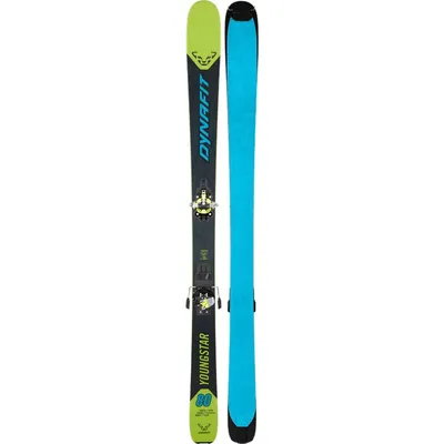 Produktbild von DYNAFIT Seven Summits Youngstar Green Skiset mit Bindungen und Speedskin-Riemen 130 cm 140 bis 150 cm