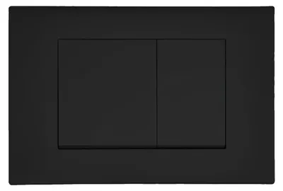 Produktbild von Drückerplatte Schwarz Matt Kompatibel zu Geberit Duofix Sigma / Delta 2 Mengenspülung