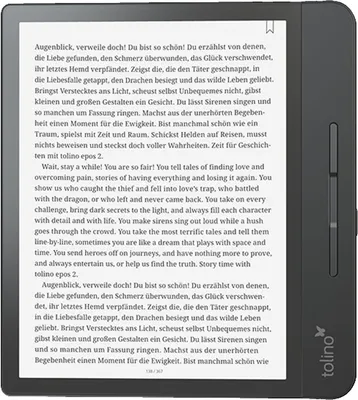 Produktbild von Tolino epos 2 eBook-Reader 20.3 cm (8 Zoll) Schwarz