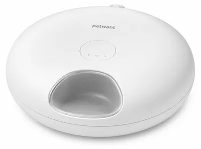 Produktbild von Automatischer Nassfutter Katzenfutterautomat – 6 Mahlzeiten, 2 Kühlakkus – Mit Timer und 3600 mAh Akku – kabelloser Futterspender für Frischfutter
