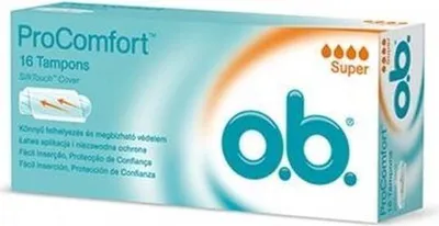 Zdjęcie produktu dla Tampony O.B. Pro Comfort Super 16 sztuk