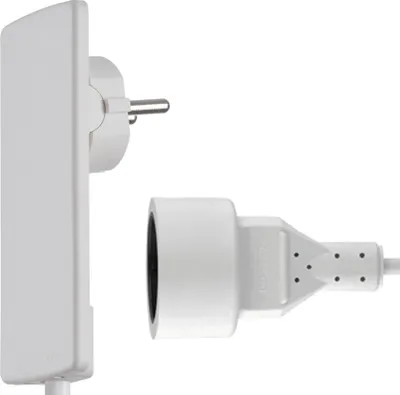 Produktbild von EVOline PlugFix - weiß - mit VDE-Kupplungsdose 1,5 m / Verlängerungskabel