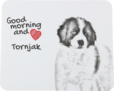 Produktbild von Tornjak, Bosnisch-herzegowinischer - kroatischer Schäferhund - Mauspad mit Druck, personalisiertes Mauspad mit Hund, einzigartiges Gadget für Büroangestellte von Art-Dog.