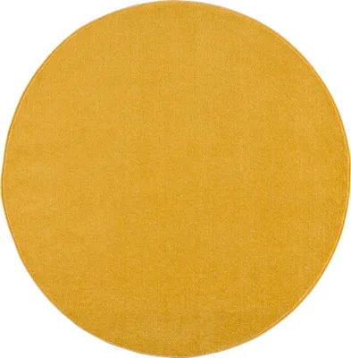 Produktbild von Teppich UNI 9506 YELLOW 120x120 Rund