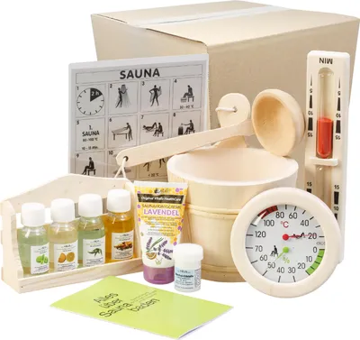 Produktbild von Eliga Sauna-Zubehör-Set All-in" 12-teilig"